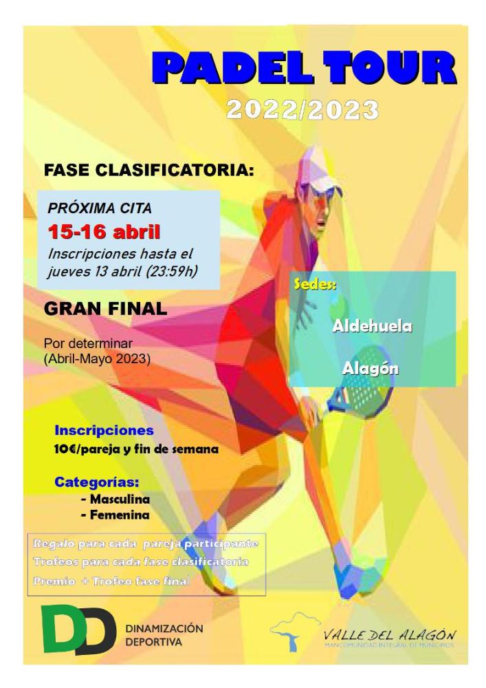 Imagen PADEL TOUR MANCOMUNADO