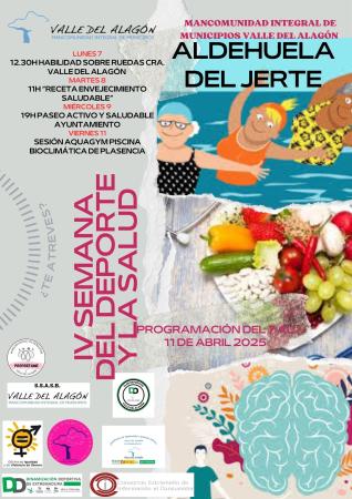 Imagen PROGRAMACIÓN DE LA IV SEMANA DEL DEPORTE Y LA SALUD EN ALDEHUELA DEL JERTE.