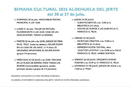 Imagen SEMANA CULTURAL 2025.