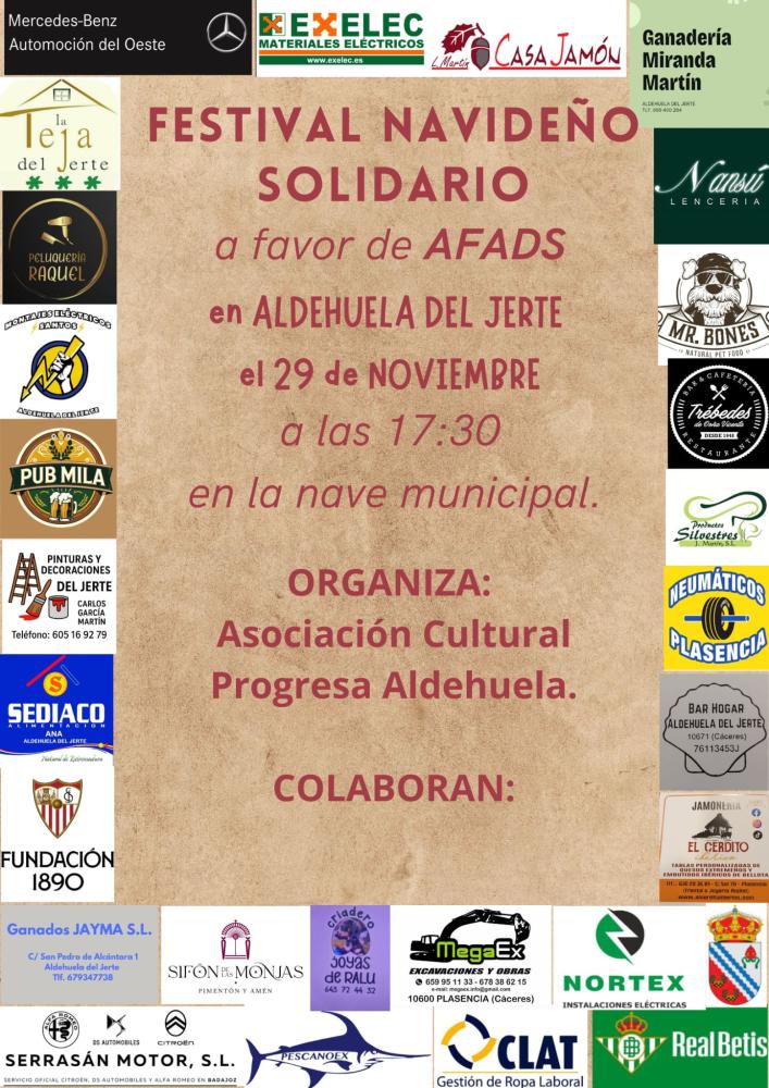 Imagen FESTIVAL NAVIDEÑO SOLIDARIO A FAVOR DE Afads Plasencia