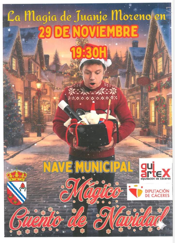 Imagen ESPECTÁCULO DE MAGIA QUÉ FORMARÁ PARTE DEL I FESTIVAL NAVIDEÑO.