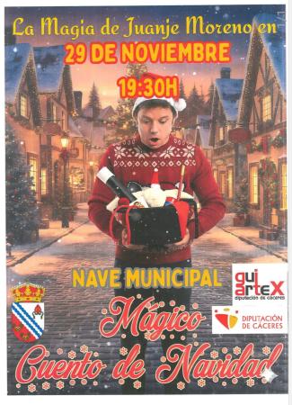 Imagen ESPECTÁCULO DE MAGIA QUÉ FORMARÁ PARTE DEL I FESTIVAL NAVIDEÑO.