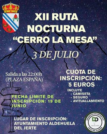 Imagen XII RUTA NOCTURNA 